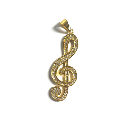Stainless Steel Musical Note Pendant