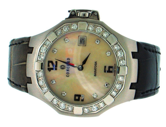Unisex Concord Brand Diamond Watch