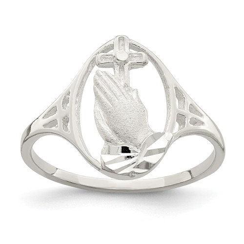Sterling Silver Religious Ring