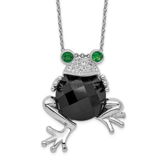 Frog CZ Necklace