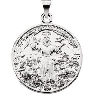 St. Francis of Assisi Medal Sterling Silver