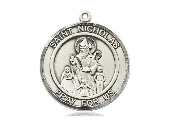 St Nicholas Sterling Silver Pendant Only