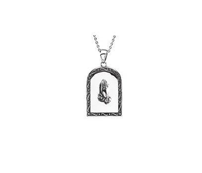Sterling Silver Pray Anyway Pendant 18" Necklace