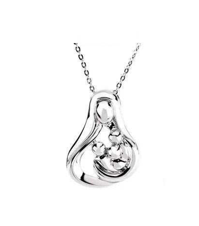Sterling Silver 3 Child Mother' 18" Necklace