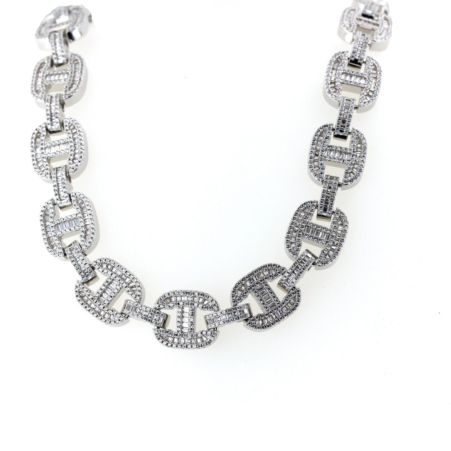 Stainless Steel & Cubic Zircon Necklace