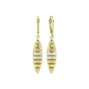 10KT Gold fancy  dangle earrings