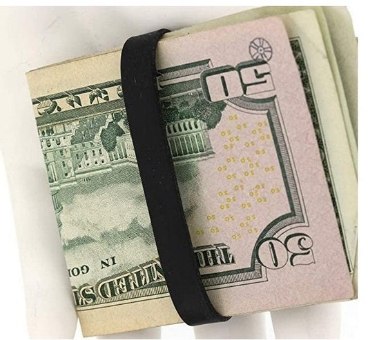 6 Elastic Silicone Band to Secure Your Money, Credit Cards 15MM WIDE
