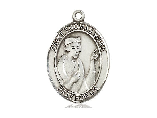 St Thomas More Sterling Silver (NO CHAIN)