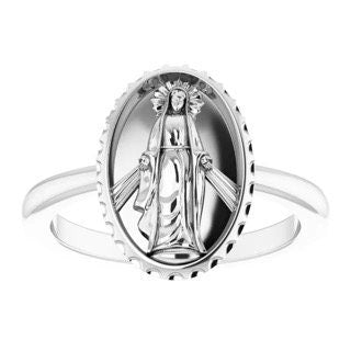 Religious Ring Sterling Silver