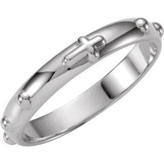 Rosary Ring Sterling Silver 3.2mm