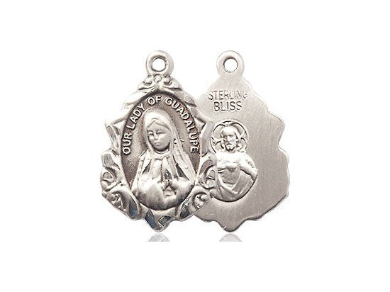 Our Lady of Guadalupe Sterling Silver Pendant Only