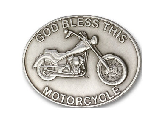 God Bless This Motorcycle Visor Clip
